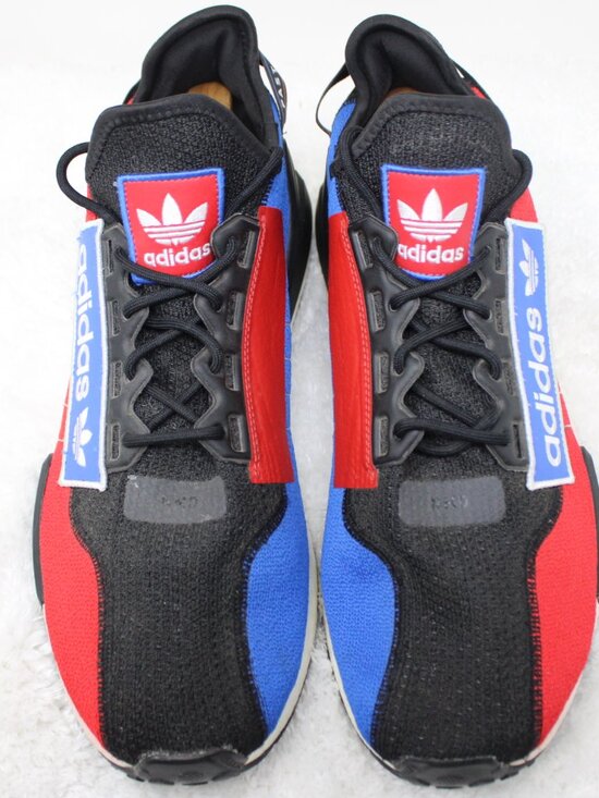 Adidas Shoes Mens 13 NMD_R1 V2 “Logo Patch” Team Power Black/Blue/Red/White main image 11